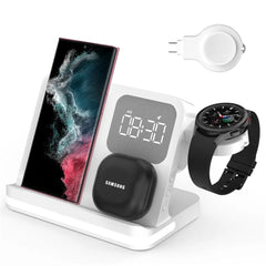 6-in-1 Wireless Charger Stand for iPhone, Samsung, Galaxy Watch, Buds - Fast Charging Station