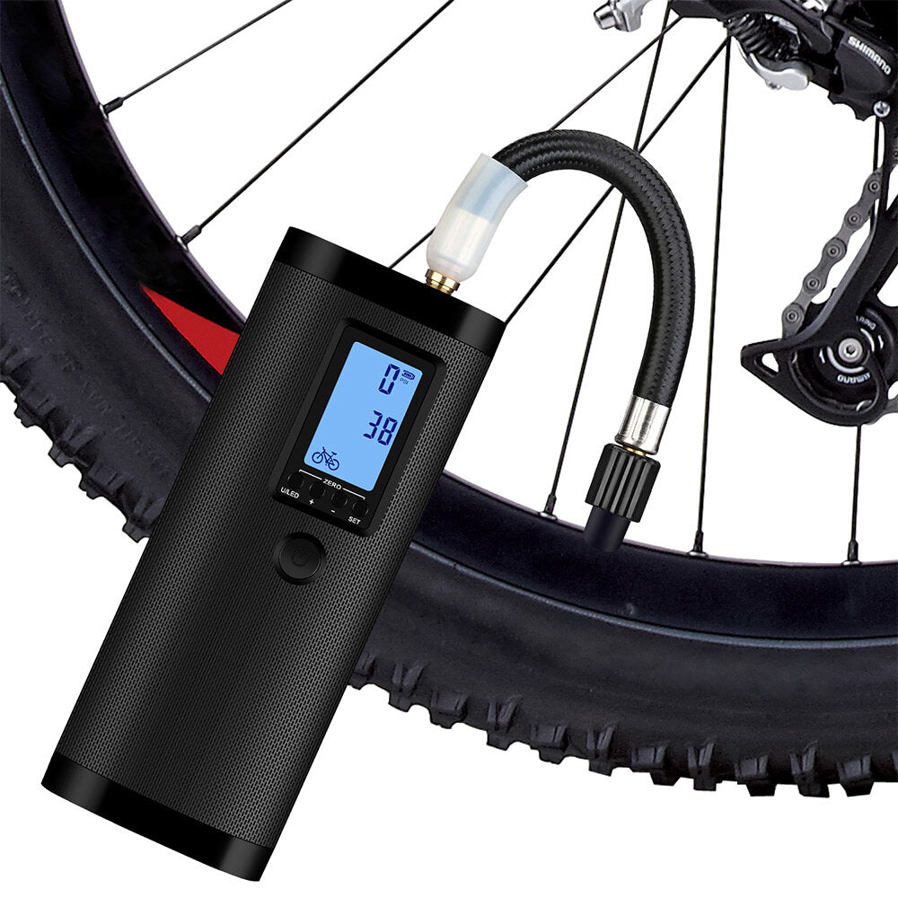 3-in-1 USB Rechargeable Mini Air Pump for Car, Motorcycle, Bike, Truck - LCD Display, Electric Auto Pump for Travel