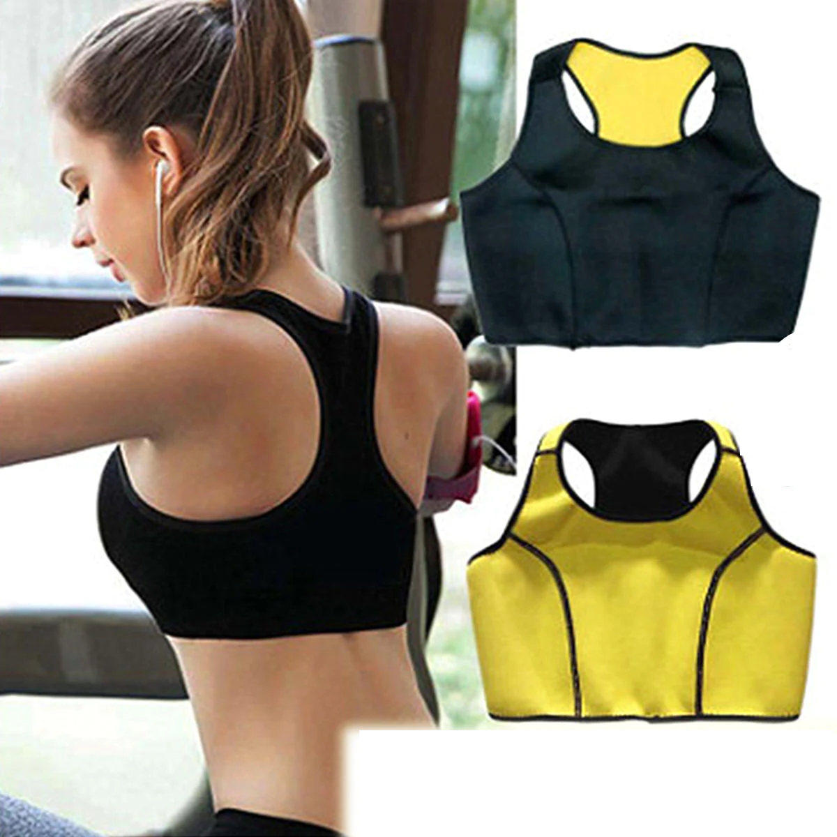 Women's Sauna Thermo Hot Sweat Body Shaper Vest for Gym, Yoga, and Slimming