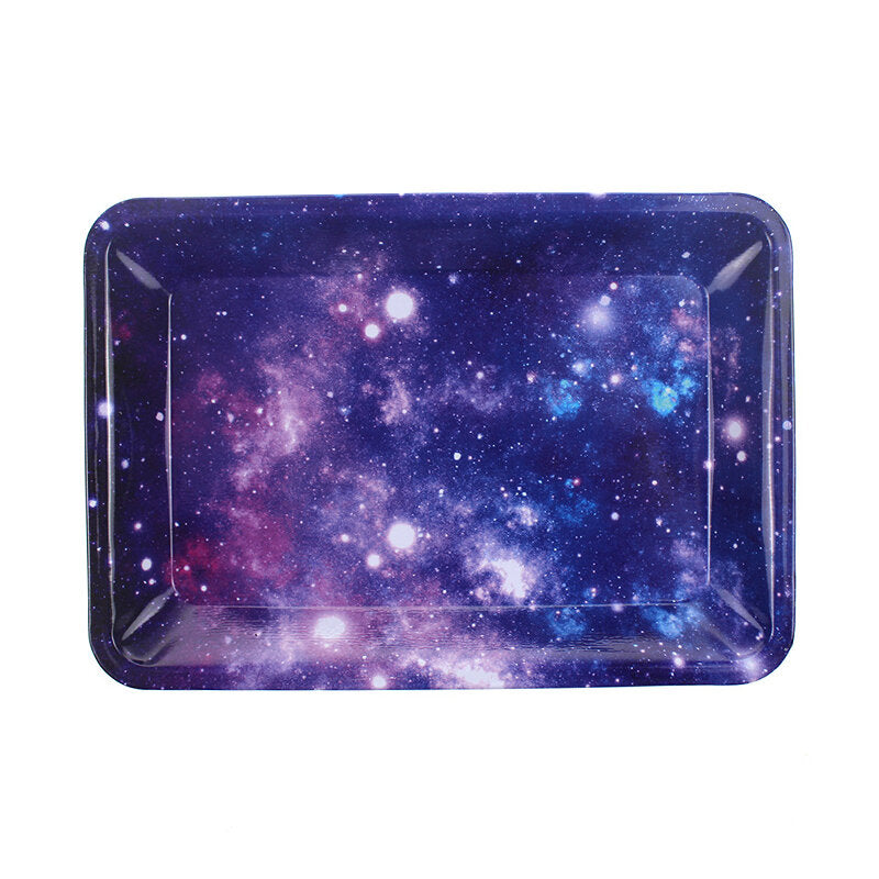 18cm x 12.5cm Metal Tin Weed Rolling Tray - Table Joint Smoking Dish, Storage, and Decoration