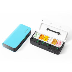 Intelligent Portable Electronic Pill Box with Alarm Clock Reminder and Storage Case