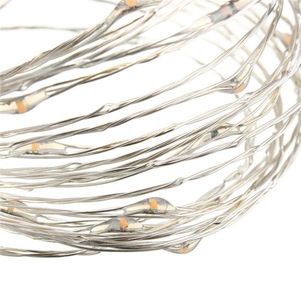 10M 100 LED Silver Wire Waterproof Christmas Outdoor String Fairy Lights DC12V