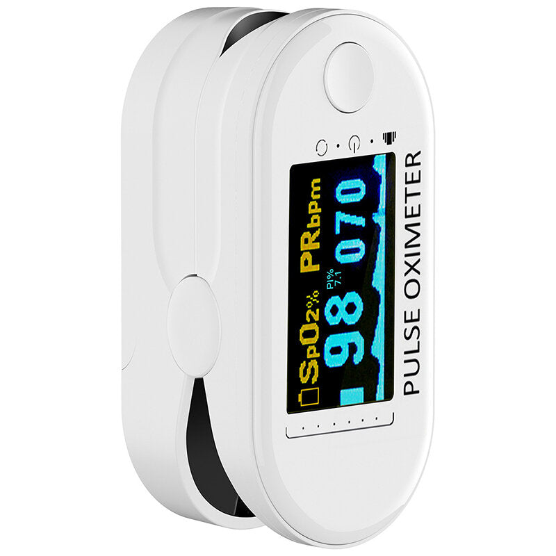 HD OLED Finger Pulse Oximeter - Blood Oxygen Saturation & Heart Rate Monitor - Portable Saturometro Oximetro