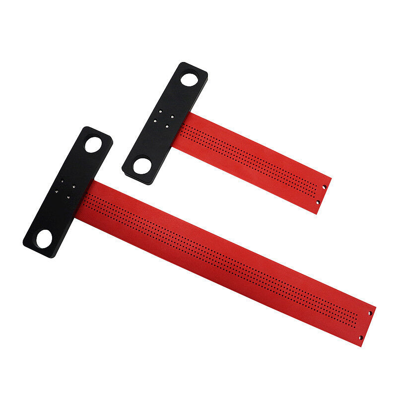 T-Shaped Woodworking Hole Marking Ruler for Parallel Lines