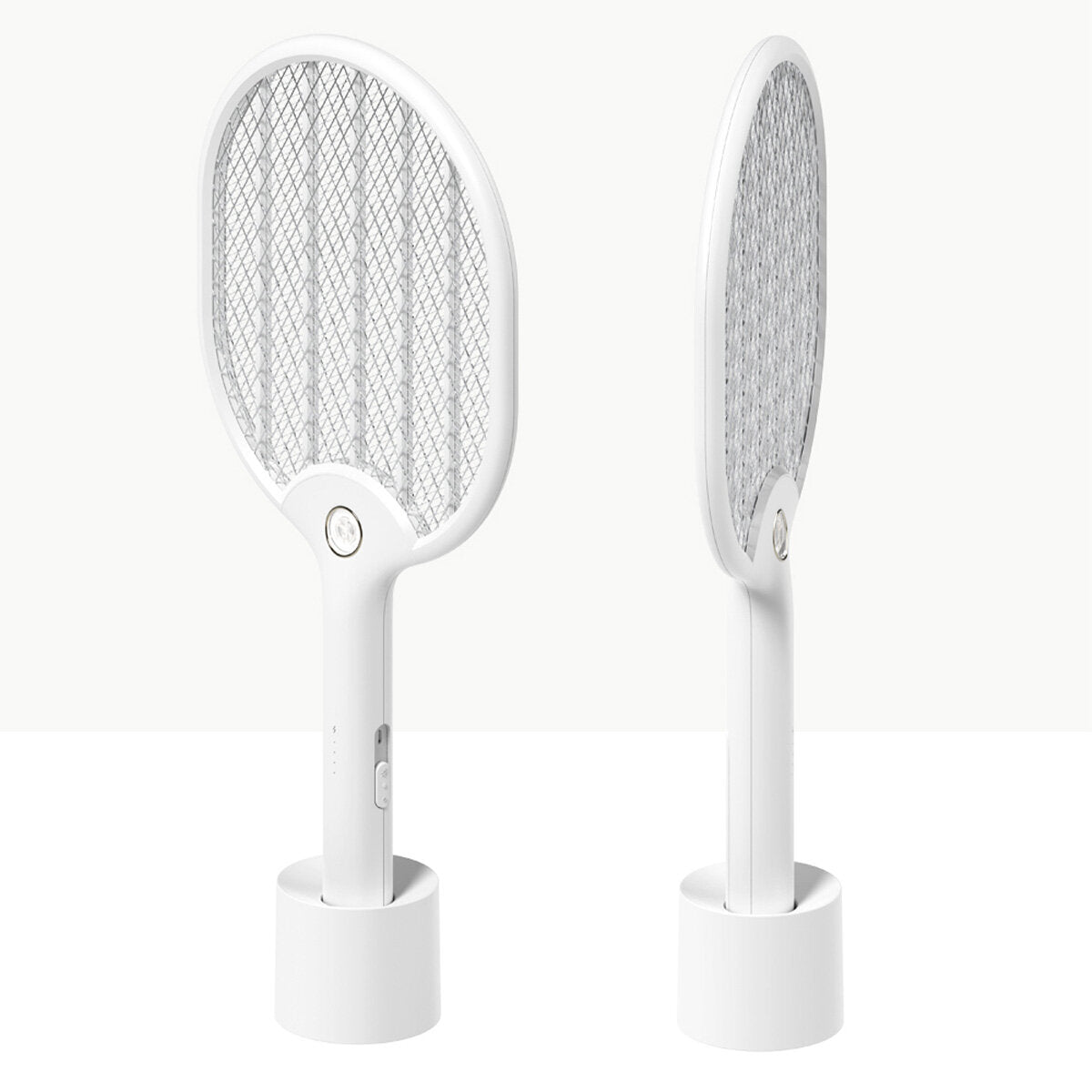 Electric Mosquito Swatter with Base - USB Rechargeable Fly & Insect Killer Repellent