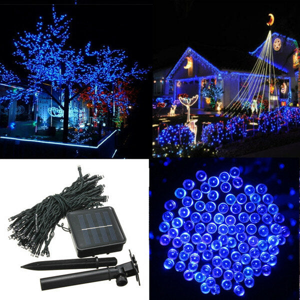 200 LED Solar Powered Fairy String Lights - Garden Party & Christmas Decor