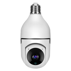 2MP WiFi PTZ Security Camera Bulb with E27 Connector, Infrared Night Vision, Motion Detection, 2-Way Audio