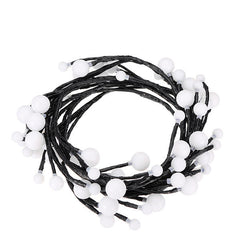 2.5M Warm White Rattan Globe String Lights for Christmas Party Patio - US/UK/EU Plug DC24V