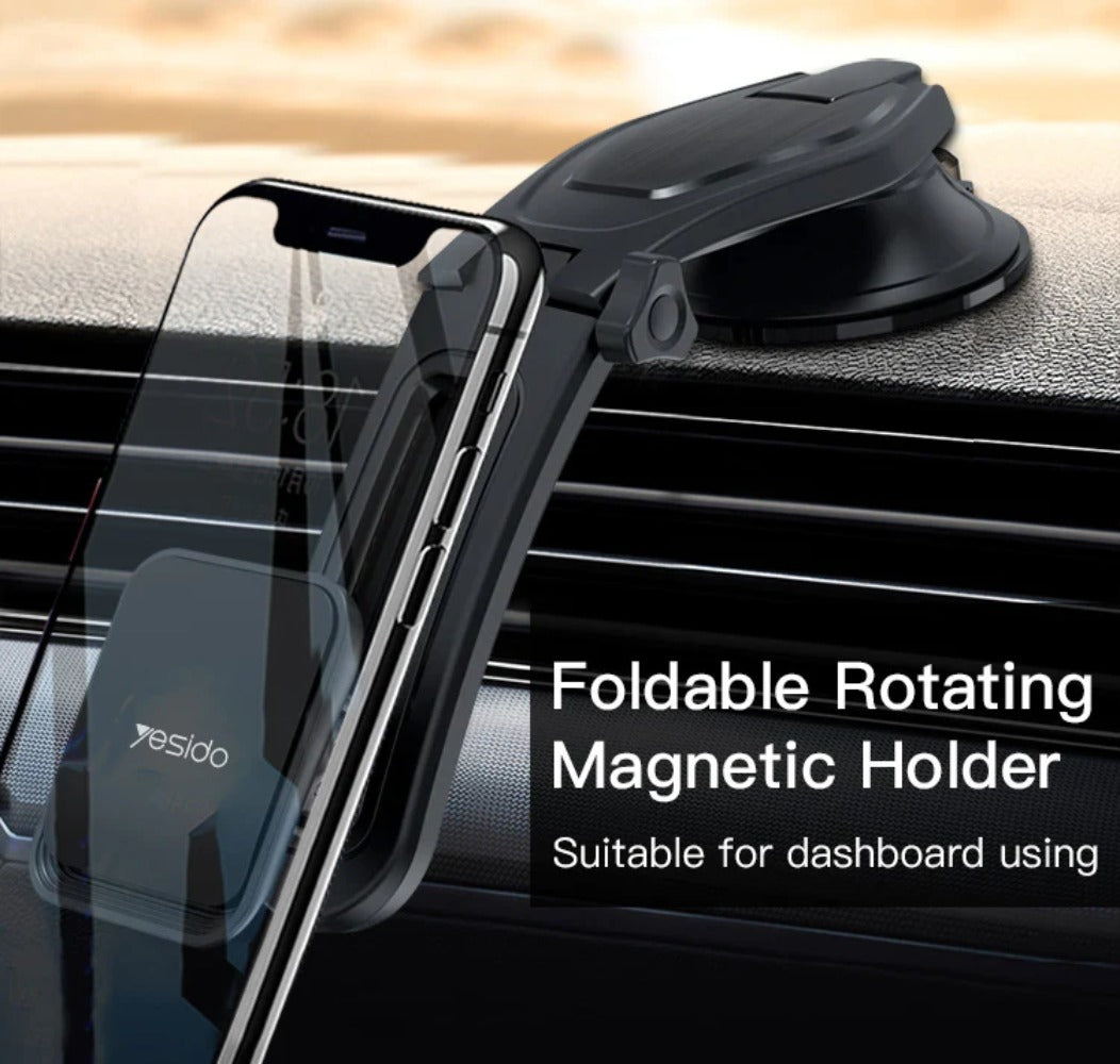 Universal Magnetic Car Phone Holder Mount for Samsung Galaxy S21, POCO M3 - Secure and Convenient