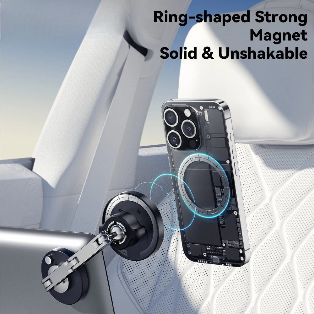 15W Wireless Magnetic Car Charger Holder for iPhone 15/14/13, Huawei, Xiaomi, Oppo