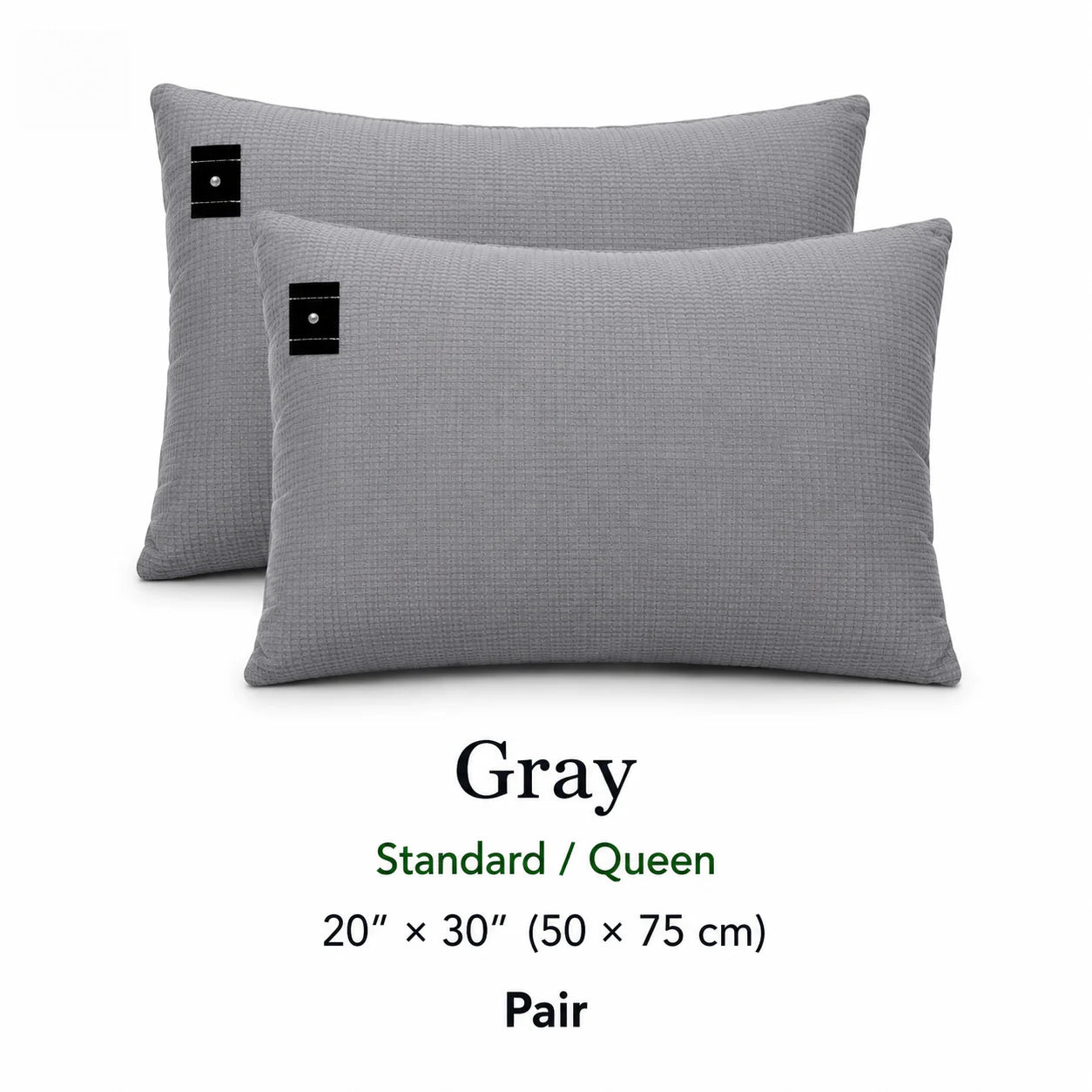 7HealthWell | EarthSc™ Grounding Pillowcase (Gray/White) - For Restful Sleep & Everyday Calm