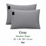 7HealthWell | EarthSc™ Grounding Pillowcase (Gray/White) - For Restful Sleep & Everyday Calm