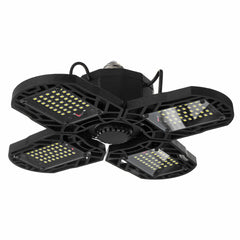 15/60/80W Deformable LED Garage Lights - Ultra-Bright Adjustable Ceiling Light, 96/300 LEDs, Aluminum/Plastic Options