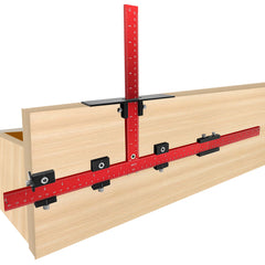 600mm Adjustable Aluminum Alloy Cabinet Hardware Jig for Easy Installation of Handles, Knobs, Doors, and Drawers