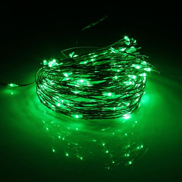 15M 150 LED Solar Powered Copper Wire String Fairy Lights for Christmas Party Decor