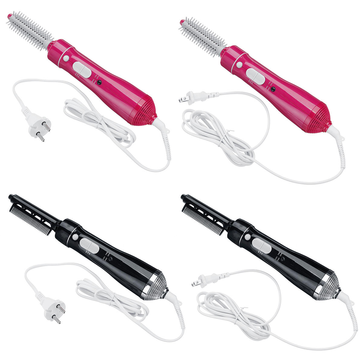 10-in-1 Multi Styler: Straightener, Curling Wand, 1-Step Hair Dryer, Comb, Hot Air Brush