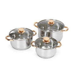 12PCS Stainless Steel Cookware Set: Non-Stick Pots & Frying Pan for Gas & Induction Cookers