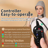 Red Light Therapy Heating Hat for Head & Neck, 65°C Infrared Heated Wrap for Migraine, Stress & Cervical Pain Relief