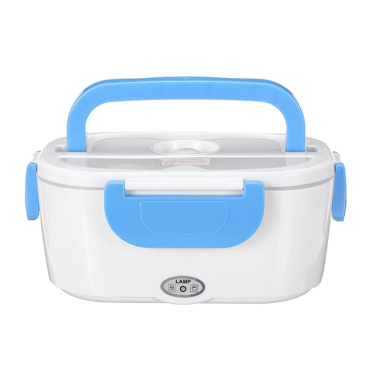 12-240V 40W Electric Heated Lunch Box, 1200ML, US Plug, for Home, School, Office, Car, with Spoon