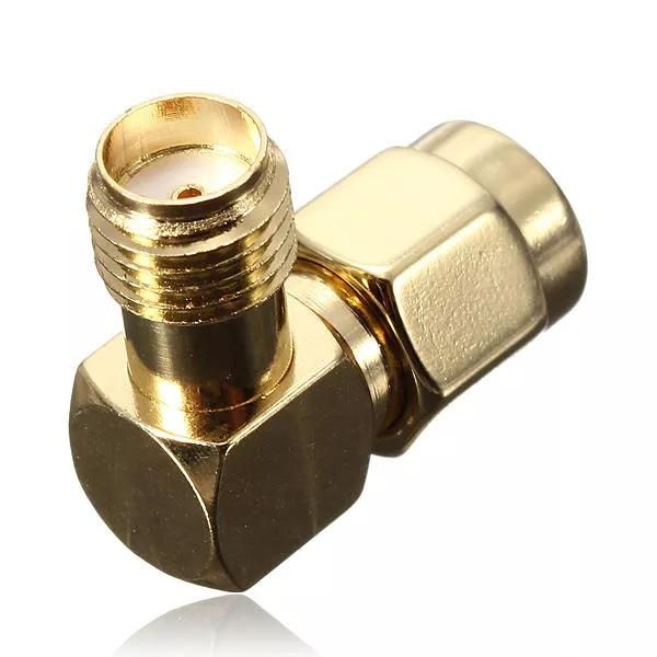 10Pcs SMA Male to Female Right Angle Crimp RF Adapter Connectors