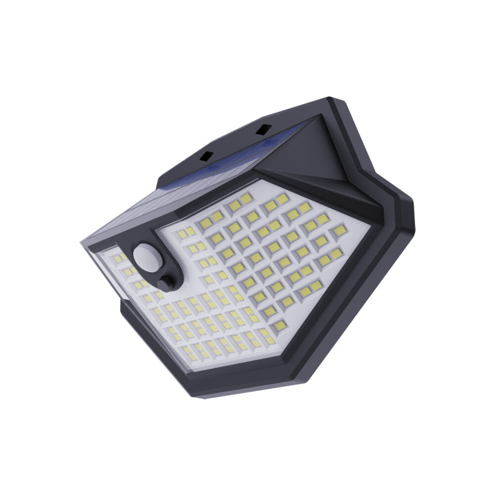 134 LED Solar Light with 3 Modes, PIR Motion Sensor, IP65 Waterproof Wall Lamp