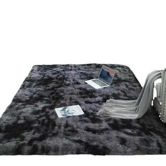 120x160CM Multi-color Tie Dye Plush Carpet - Anti-slip, Faux Fur, Water Absorbent Area Rug