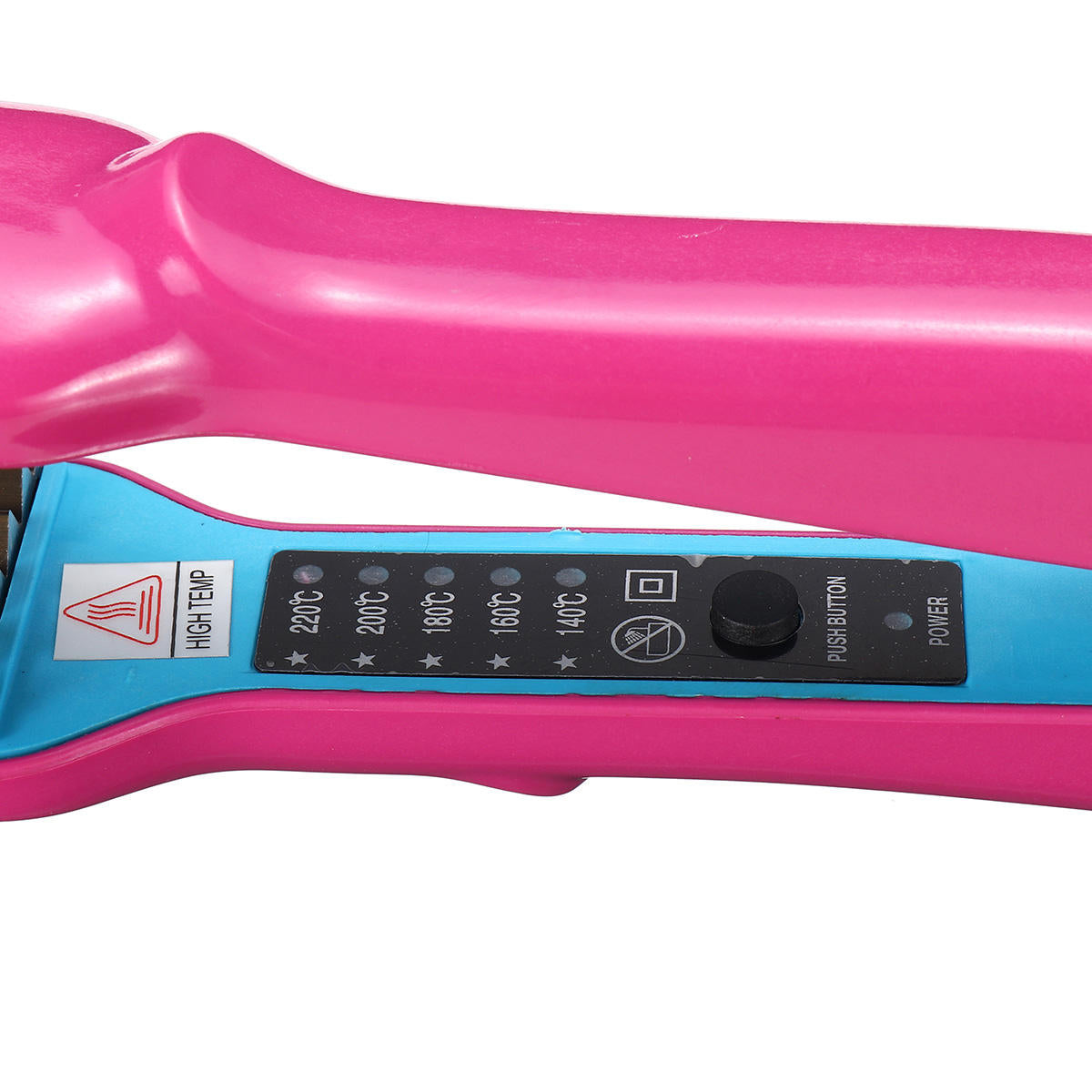 Ceramic Hair Crimper and Curler Iron with 5-Speed Temperature Control - Anion Wave Curling Wand