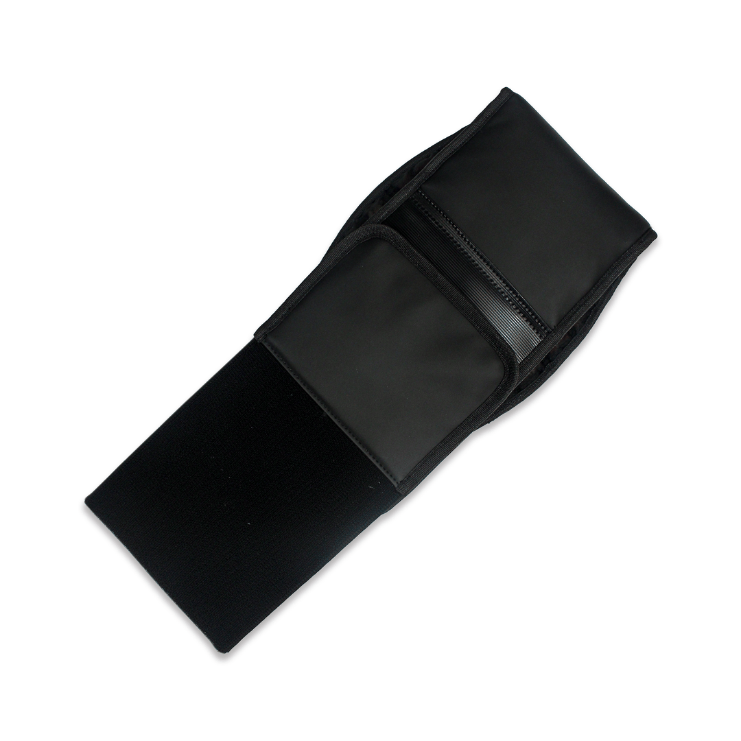 PEMF Infrared Waist Wrap Belt 24x140cm | Amethyst & 8 Crystal Gemstones | 54-LED Red Light 660nm/850nm | Heating Back Massage Belt