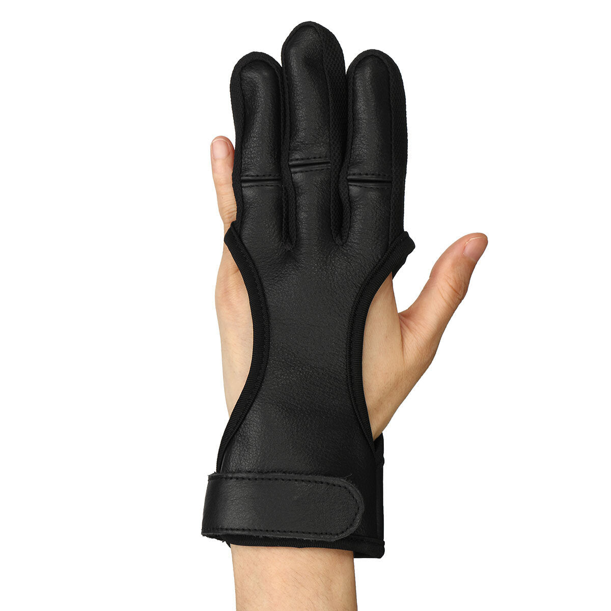 3 Finger Archery Glove for Right Hand - Shooting, Hunting, Bow Arrow Protection