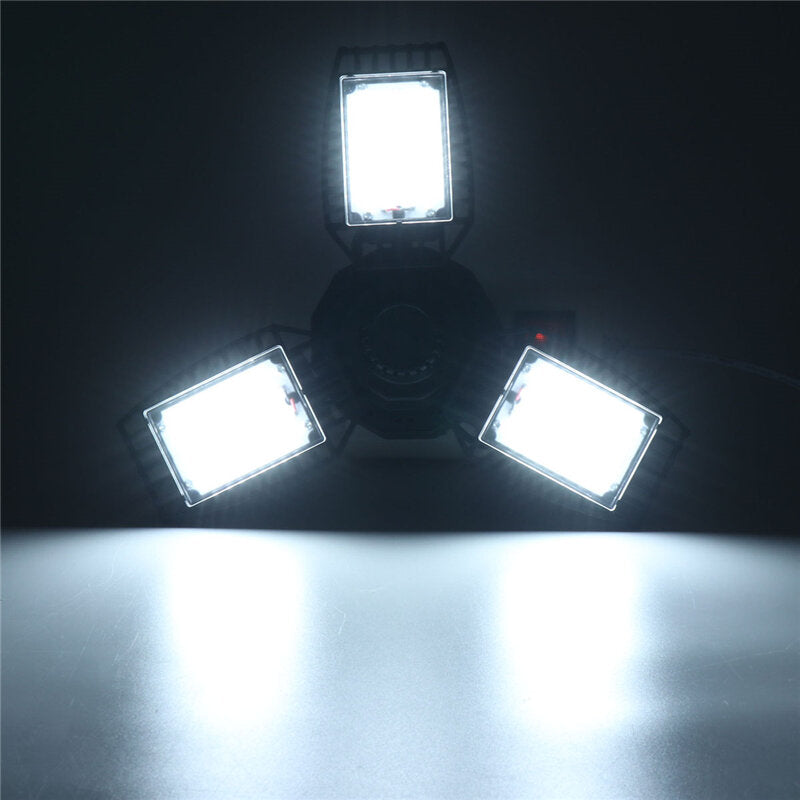 Faltbare LED-Garagenleuchte E26/E27 64/96LED für Werkstatt, Supermarkt, Fitnessstudiolampe