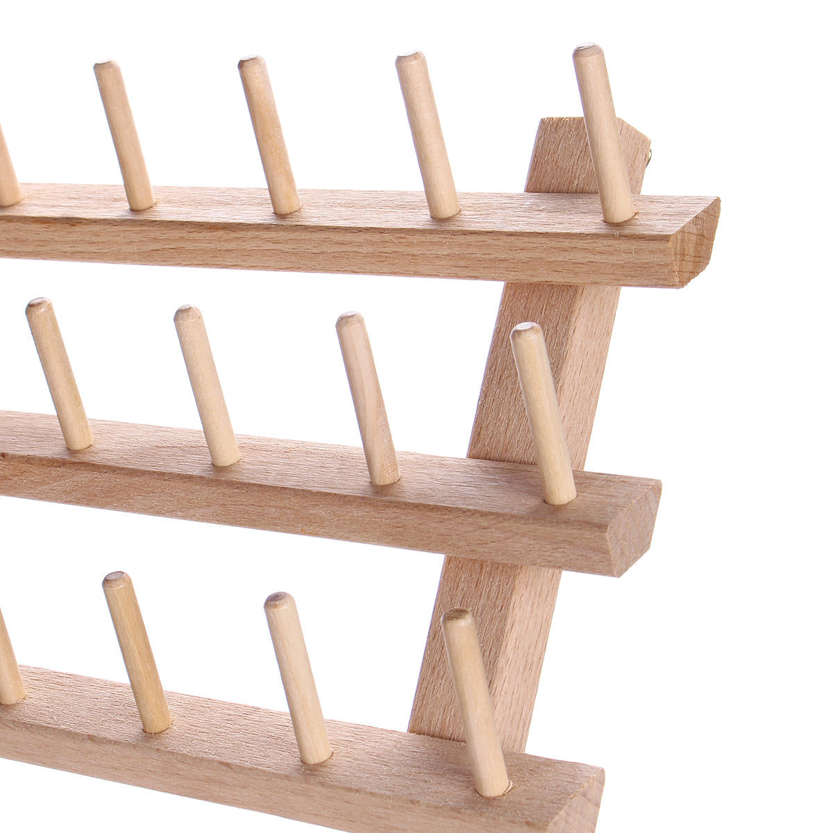 120-Spool Wood Thread Cone Holder Rack Organizer for Sewing, Quilting, and Embroidery