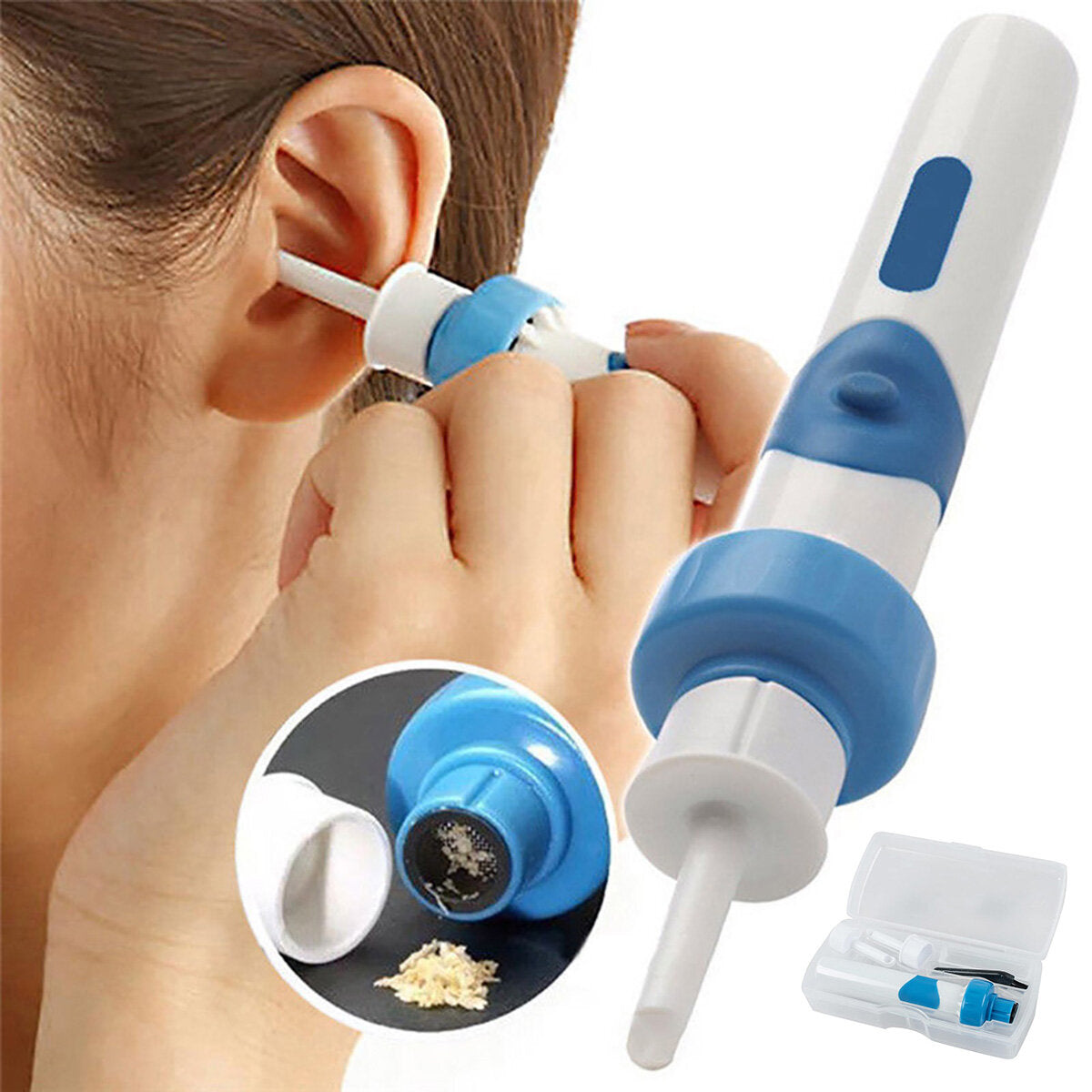 Cordless Portable Electric Ear-Pick Wax Cleaner - Ear Vacuum Cleaning Tool