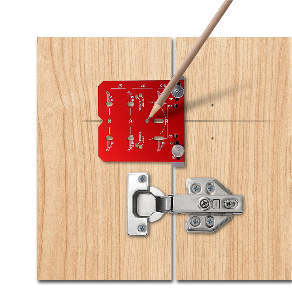 Adjustable Cabinet Hinge Jig - 35mm Drill Guide for 45mm & 48mm Concealed Hinges Installation