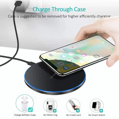 100W Fast Wireless Charger for iPhone, Samsung, Xiaomi, Huawei - Induction Charging Pad