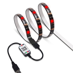 DC5V wasserdichter USB-RGB-LED-Lichtstreifen 1M-5M 5050 SMD Bluetooth-Steuerung für TV-/Computer-Hintergrundbeleuchtung