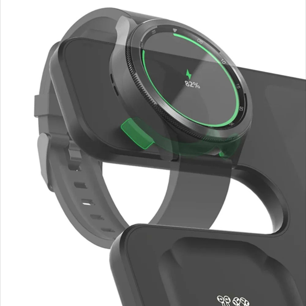 3-in-1 Wireless Charging Station for Samsung Galaxy Watch, S23 Ultra, and Buds