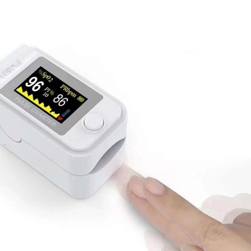 Bluetooth Fingertip Pulse Oximeter - Blood Oxygen Saturation & Heart Rate Monitor with OLED Display, SPO2/PR