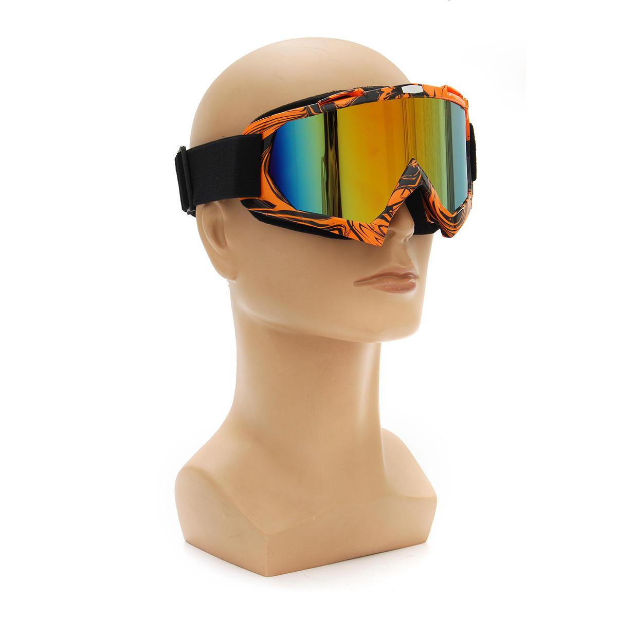 Detachable Motorcycle Ski Goggles - UV Protection, Anti-Radiation, Windproof Riding Glasses