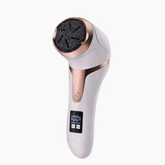 Rechargeable Electric Foot Peeler Pedicure Callus Remover with LCD - Exfoliating Vacuum Cleaner and Grinder