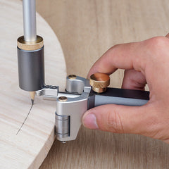 2-in-1 Woodworking Scriber Tool for Straight Lines & Arcs with Pencil