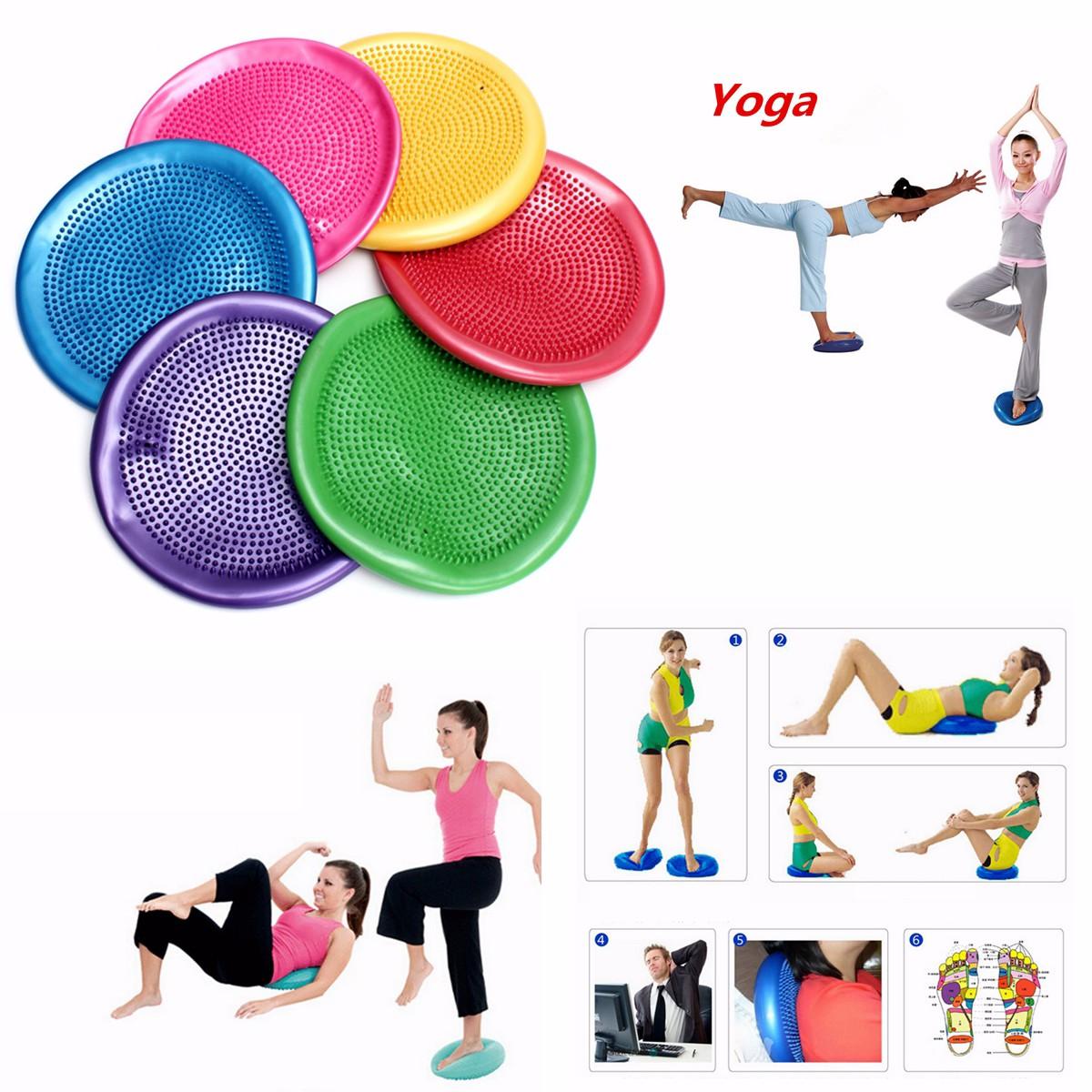 Thickening Yoga Pilates Fitness Ball - Trigger Massage, Balance Cushion for Gym Exercise