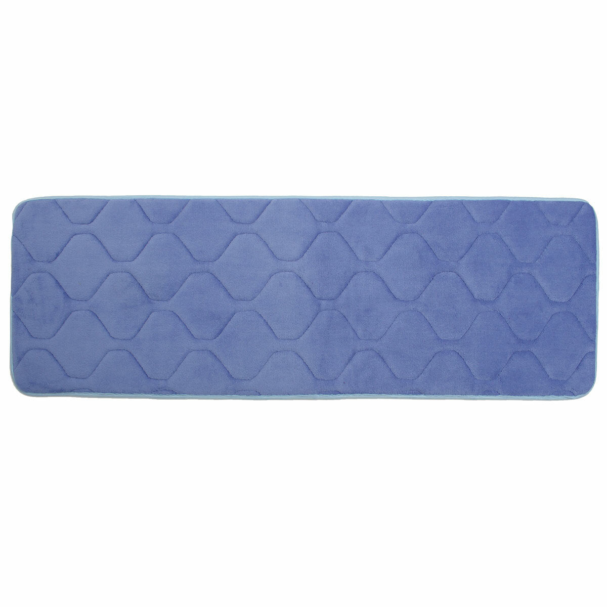 120x40cm Absorbent Anti-Skid Memory Foam Bath Mat - Coral Velvet, Chronic Rebound Floor Rug