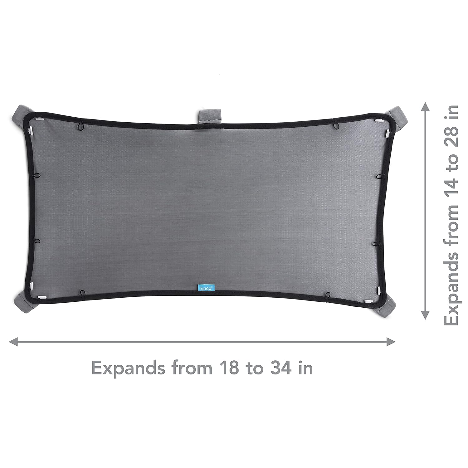 Black Magnetic Stretch Sun Shade - UV Protection & Easy Installation