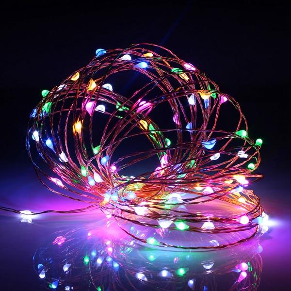 10M 100 LED USB Kupferdraht Lichterkette für Weihnachtsfeier Dekor