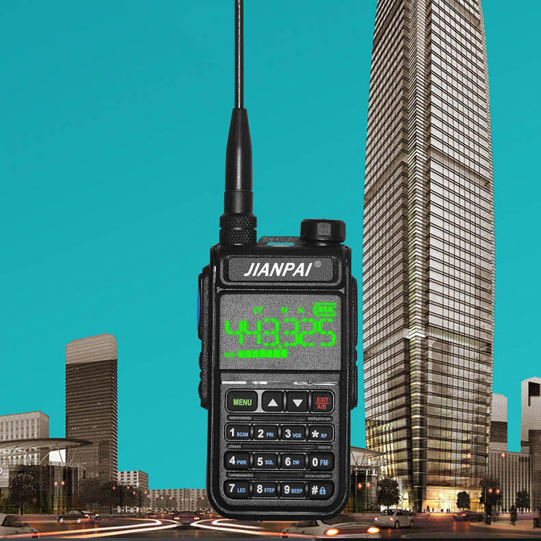 10W 5800mAh LED Walkie Talkie with Noise Reduction, High Power FM, SOS for Hotel, Sailing, Hiking