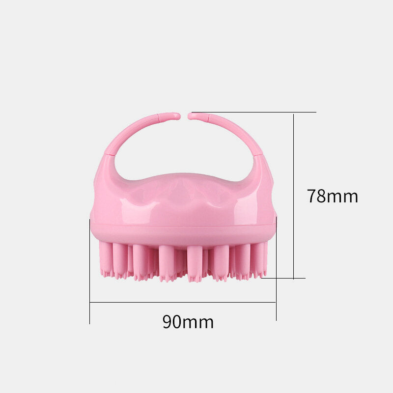 Soft Silicone Hair Scalp Massager Brush for Shampoo, Dandruff, and Exfoliating Treatment