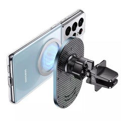 15W Magnetic Car Wireless Charger Air Vent Mount for iPhone 14/13/12 Series - Fast Charging Holder