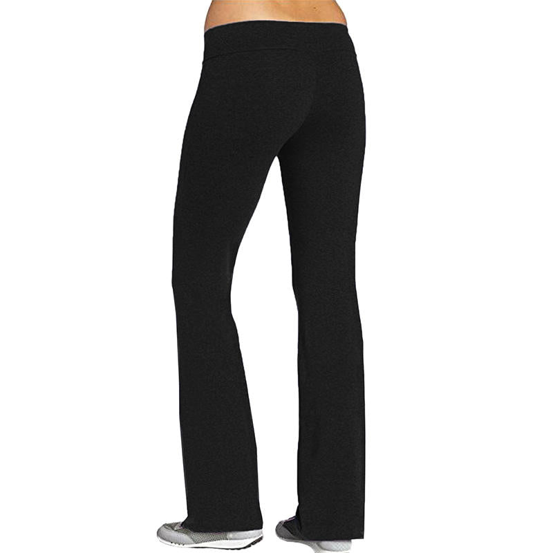 High Waist Loose Fit Yoga Pants for Women - Sporty, Casual, Elastic Long Pants