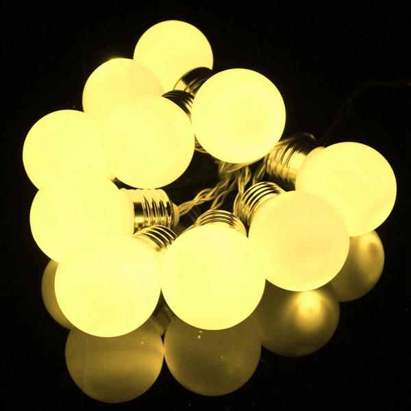 10 LED Battery-Powered Mini Festoon Fairy String Lights for Christmas, Weddings, and Gardens