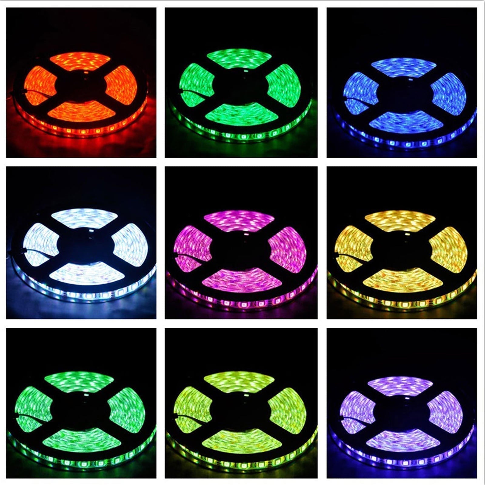 15M RGB Flexible LED Strip Light Kit, IP65, Smart WiFi Control, Works with Alexa, AC110-240V, Christmas Decorations Clearance